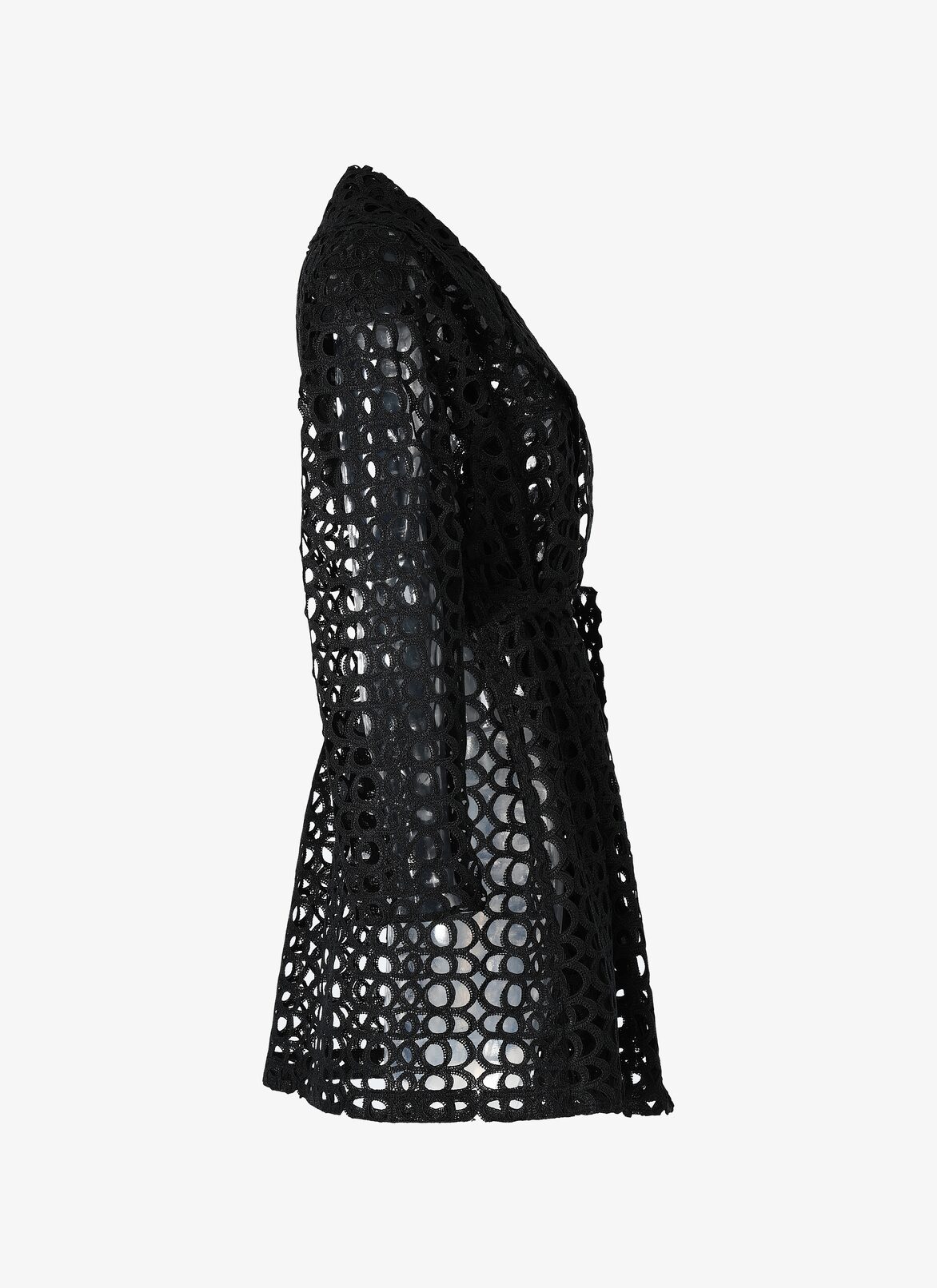 Embroidered Trench ALAÏA BLACK EMBROIDERED TRENCH